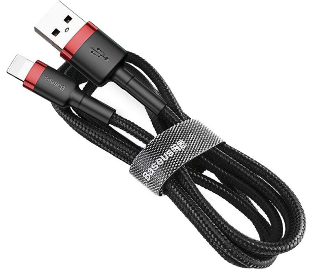 BASEUS USB-Lightning Cafule 2M czarno-czerwony - 1094251 - zdjęcie 2